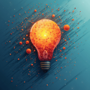 An AI generated image of a lightbulb